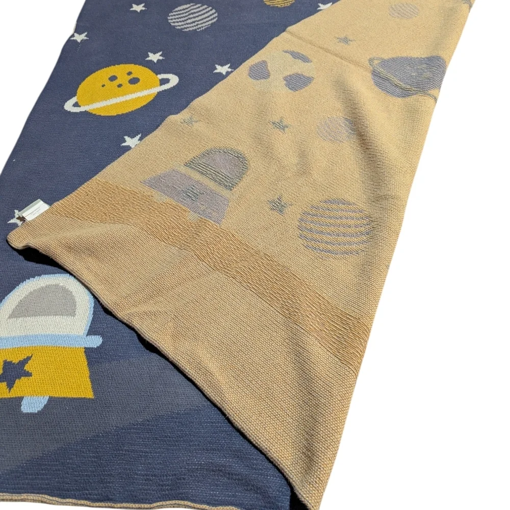 Frolics Kids Collection Galaxy Spaceship Baby Blanket Throw 46